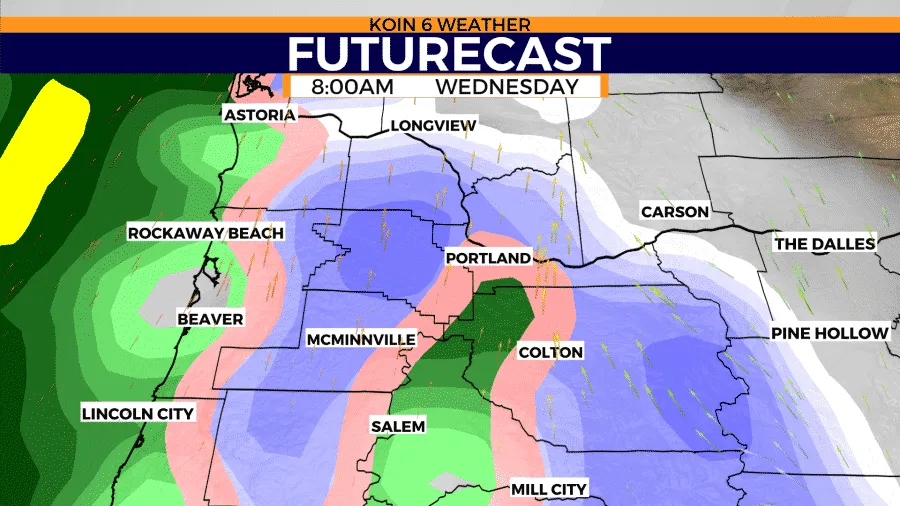 Winter weather alerts in effect around Oregon, SW Washington